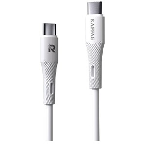 RAFFAE WHITE CABLES 45W USBC-L R-140